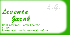 levente garab business card